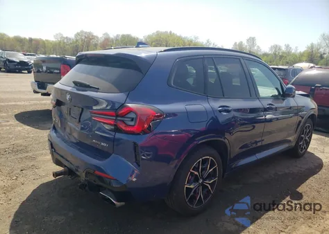 2024 BMW X3 xDrive30I из США, поврежденный, VIN 5UX53DP03R9T83594